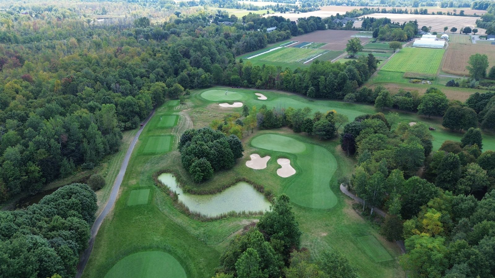 Second aerial view of Dragon's Fire Golf Club